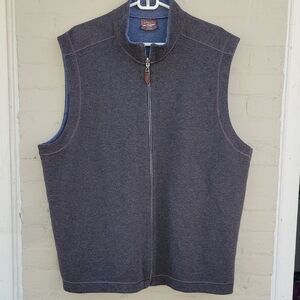 Johnston & Murphy Mens Reversible Vest Outerwear
